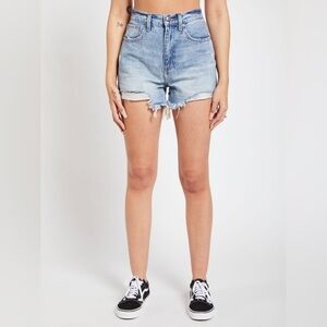 Pistola Maeve Super High Rise Denim Cut Off Jean Shorts 26